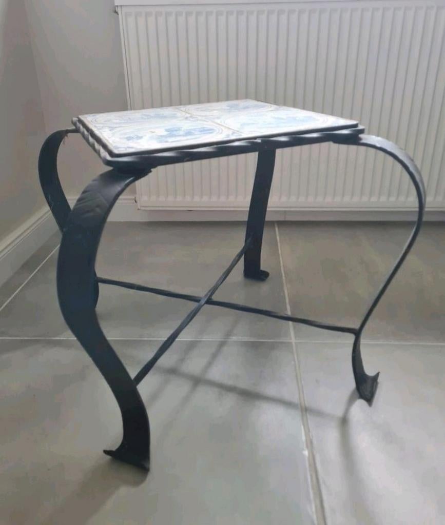 Bijzettafel, Tafeltje, Vintage, plantentafel, Ophalen, Rond, Minder dan 55 cm