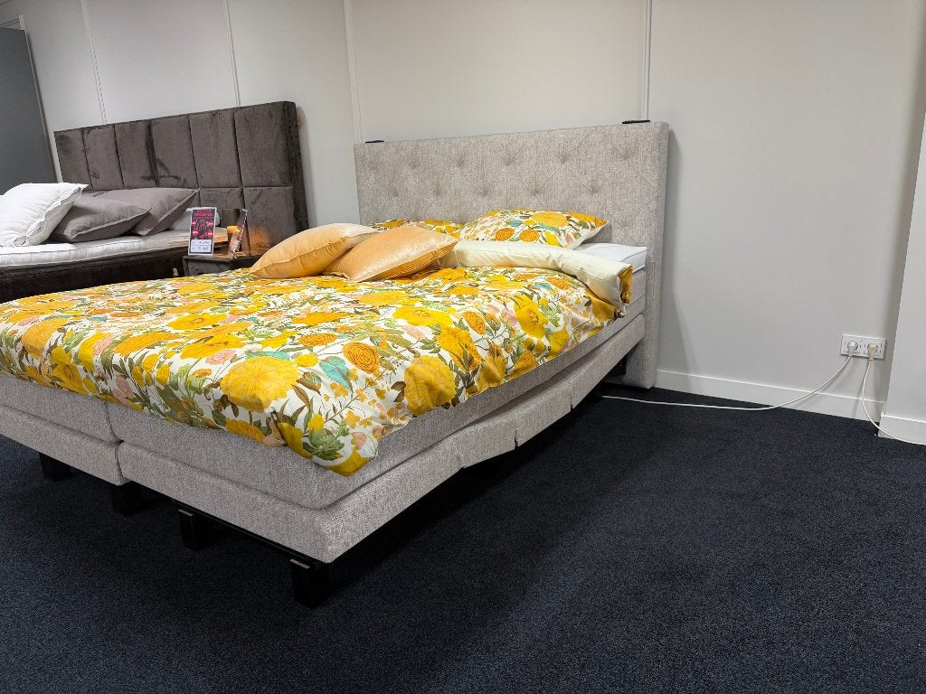 Boxspring 180x200 electrisch Pesante HML Bedding, Ophalen, Beige, 180 cm, 200 cm