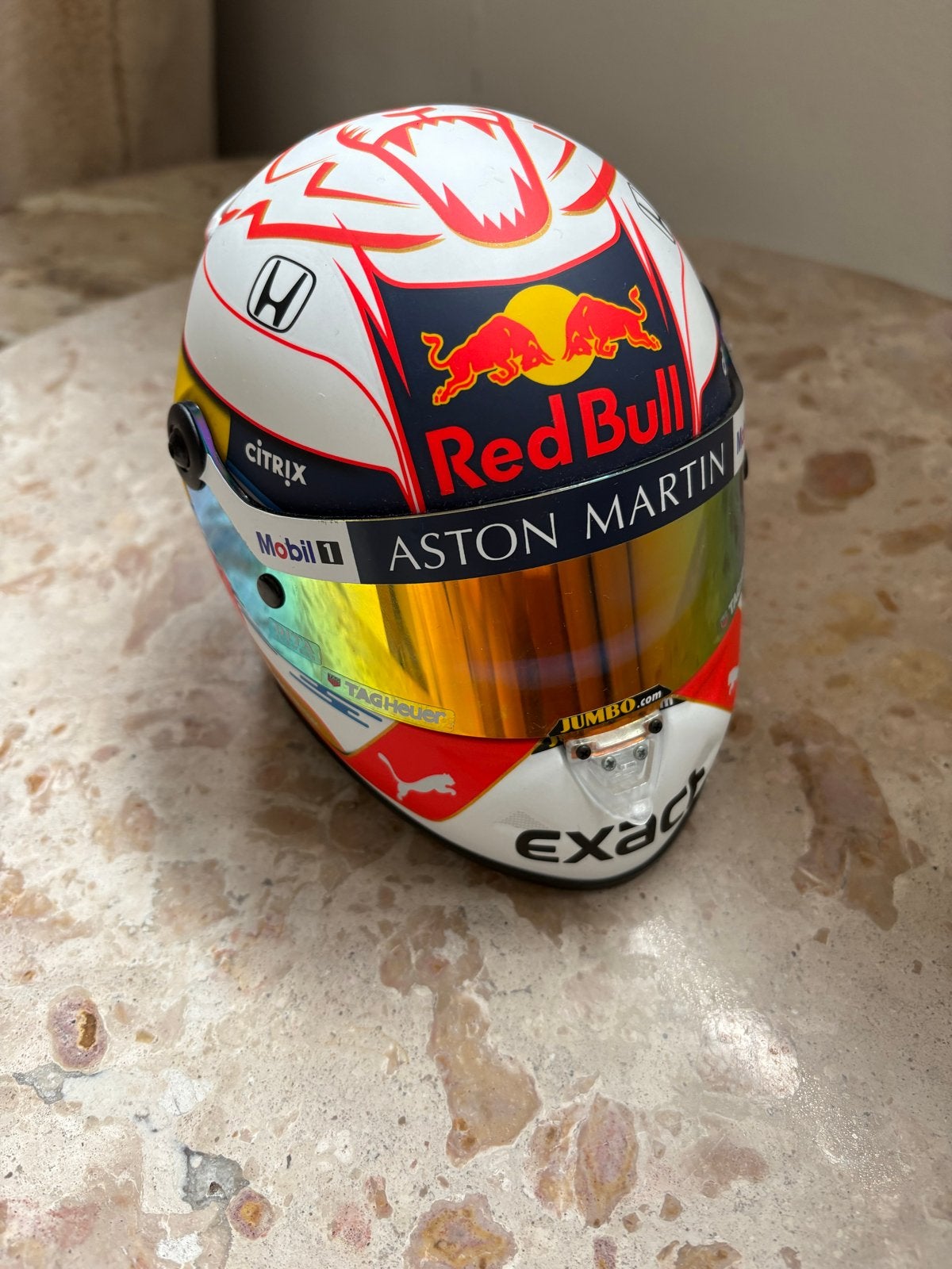 Max Verstappen Red Bull Racing F1 Replica Helm 1:2, Ophalen of Verzenden, Zo goed als nieuw