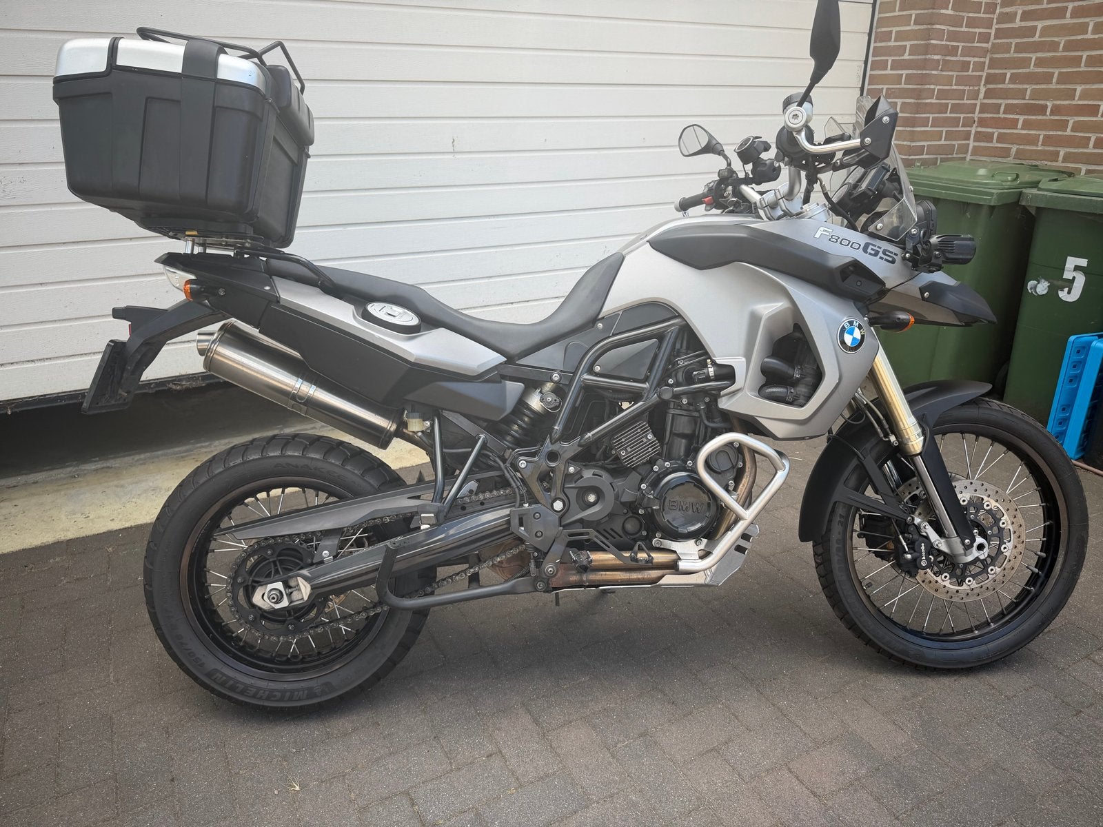 BMW F800GS met Givi topkoffer en TomTom Rider, 2 cilinders, Gebruikt, Particulier, Meer dan 35 kW