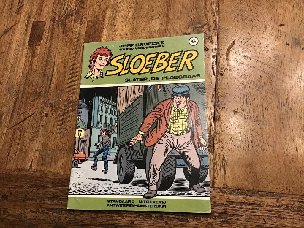 Sloeber Slater , de ploegbaas Jeff Broeckx, Eén stripboek, Ophalen of Verzenden, Zo goed als nieuw
