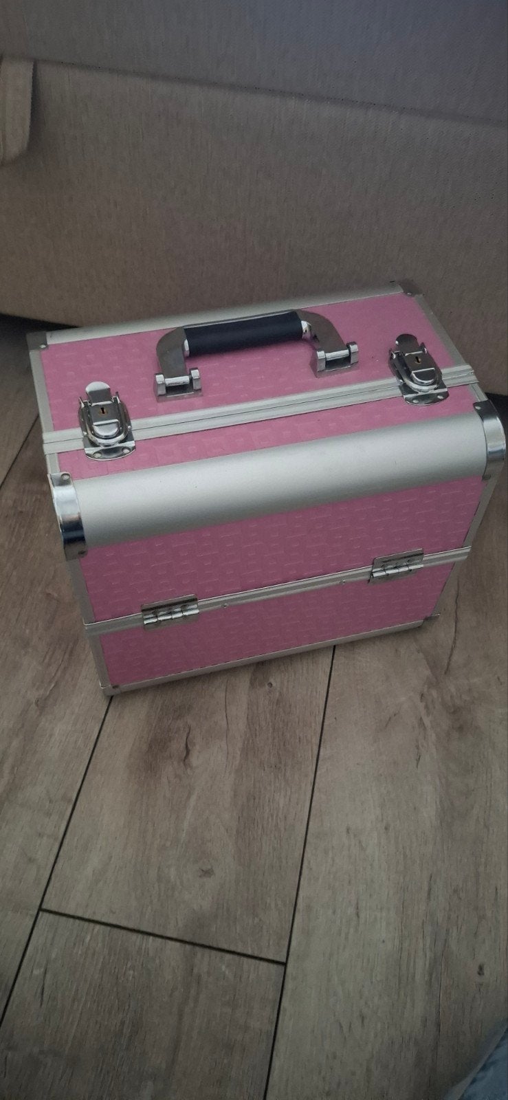 visagiekoffer/ visagie / nagelkoffer / makeup, Ophalen of Verzenden, Roze, Hardcase