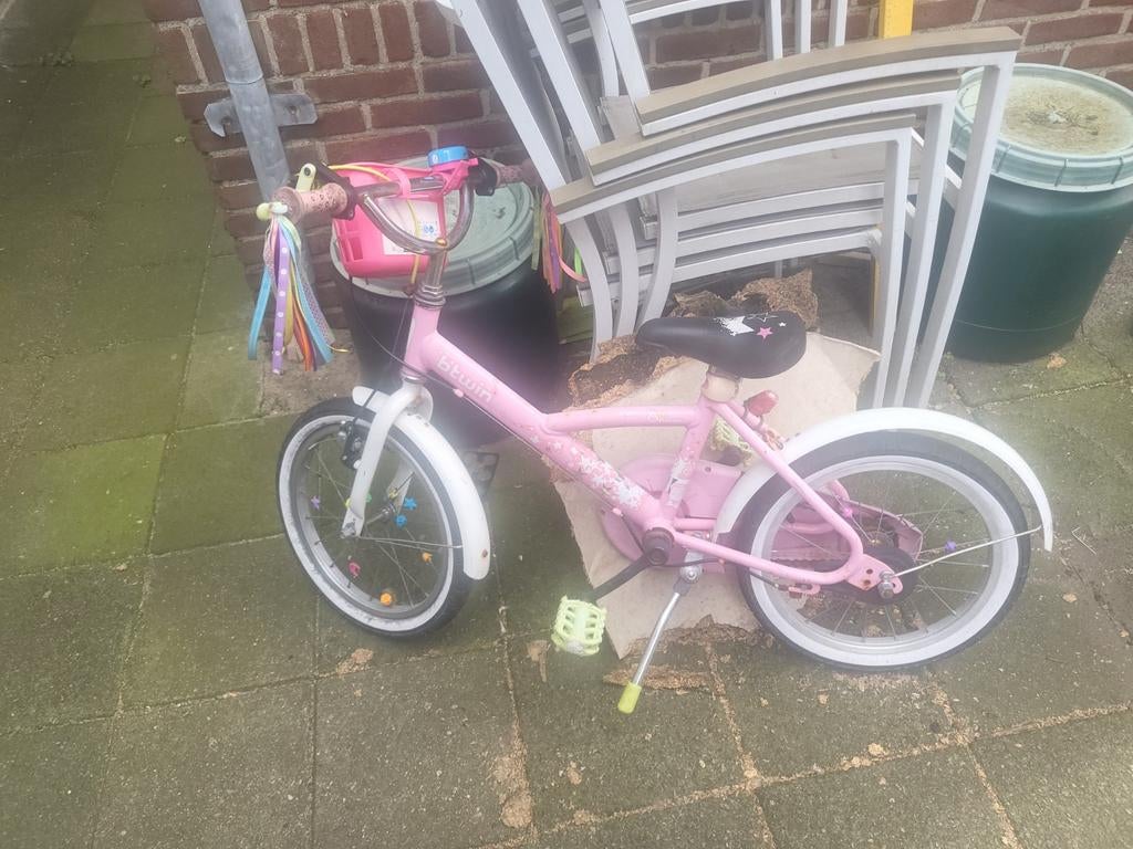 B'Twin meisjesfiets 16 inch, Fietsen en Brommers, Fietsen | Meisjes, Ophalen