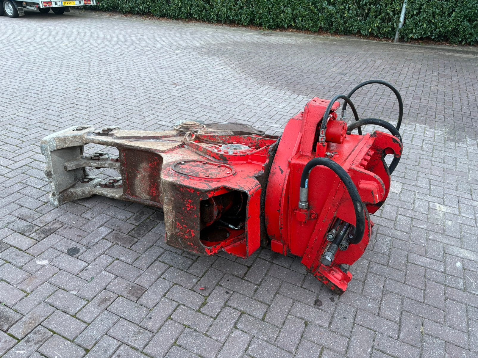 Verachter rotor vergruizer, Ophalen, Graafmachine