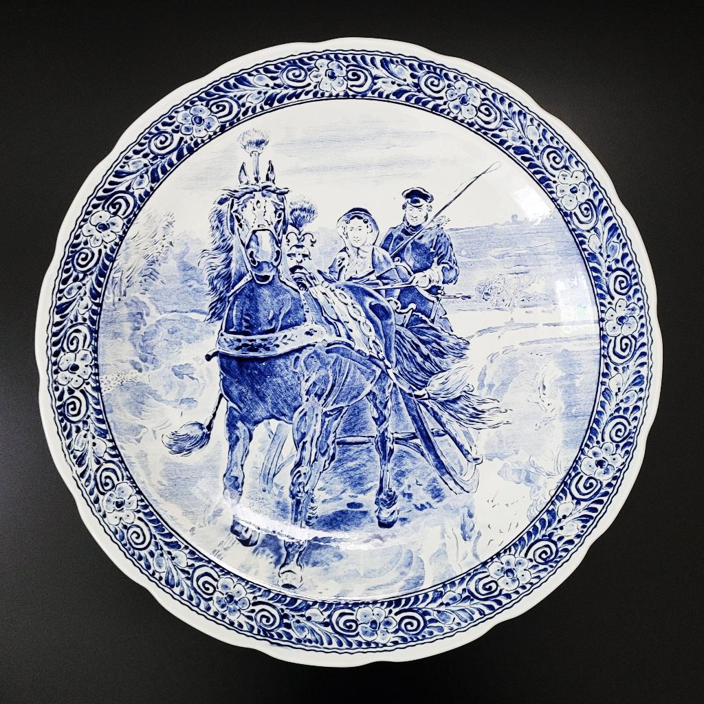 Delfts blauw wandbord van Royal Sphinx, Ophalen of Verzenden