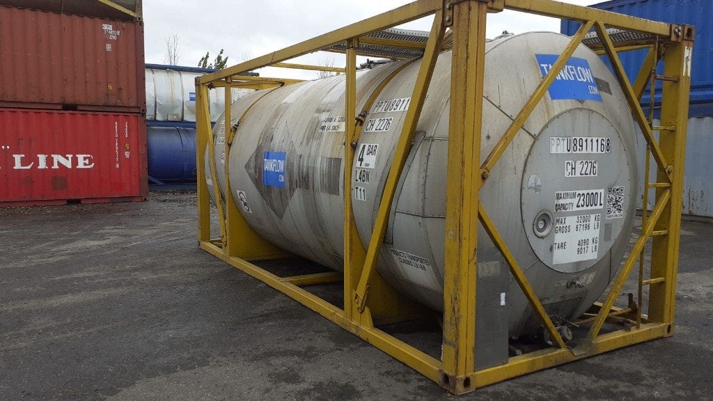 te koop/ huur 25 cbm tankcontainers, Ophalen