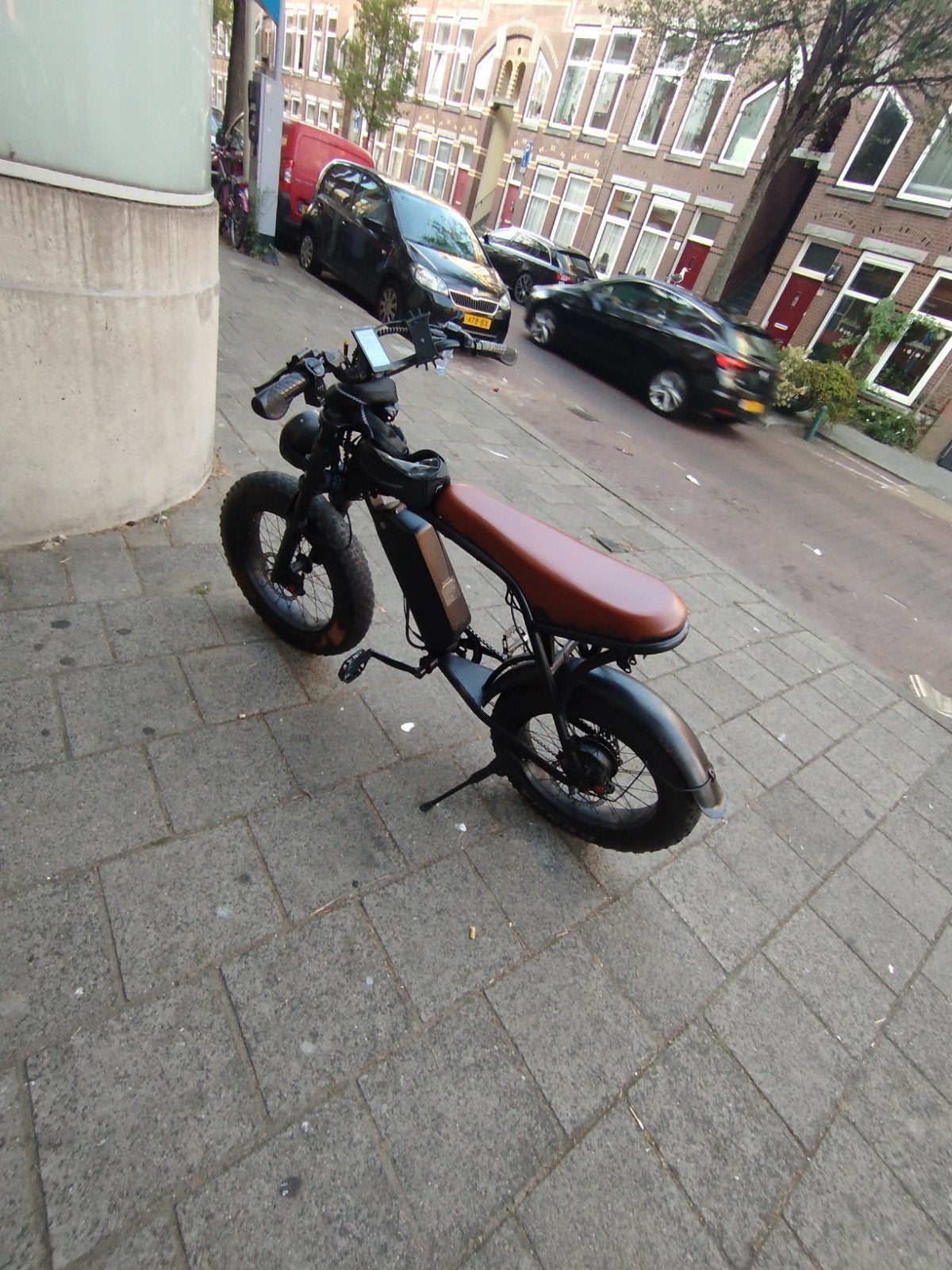 Fatbike met 250W motor, Ophalen