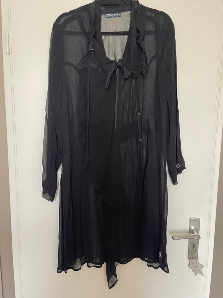 Didi prachtige zwarte blouse / overgooier maat xl, Ophalen of Verzenden, Zo goed als nieuw, Maat 46/48 (XL) of groter, Zwart