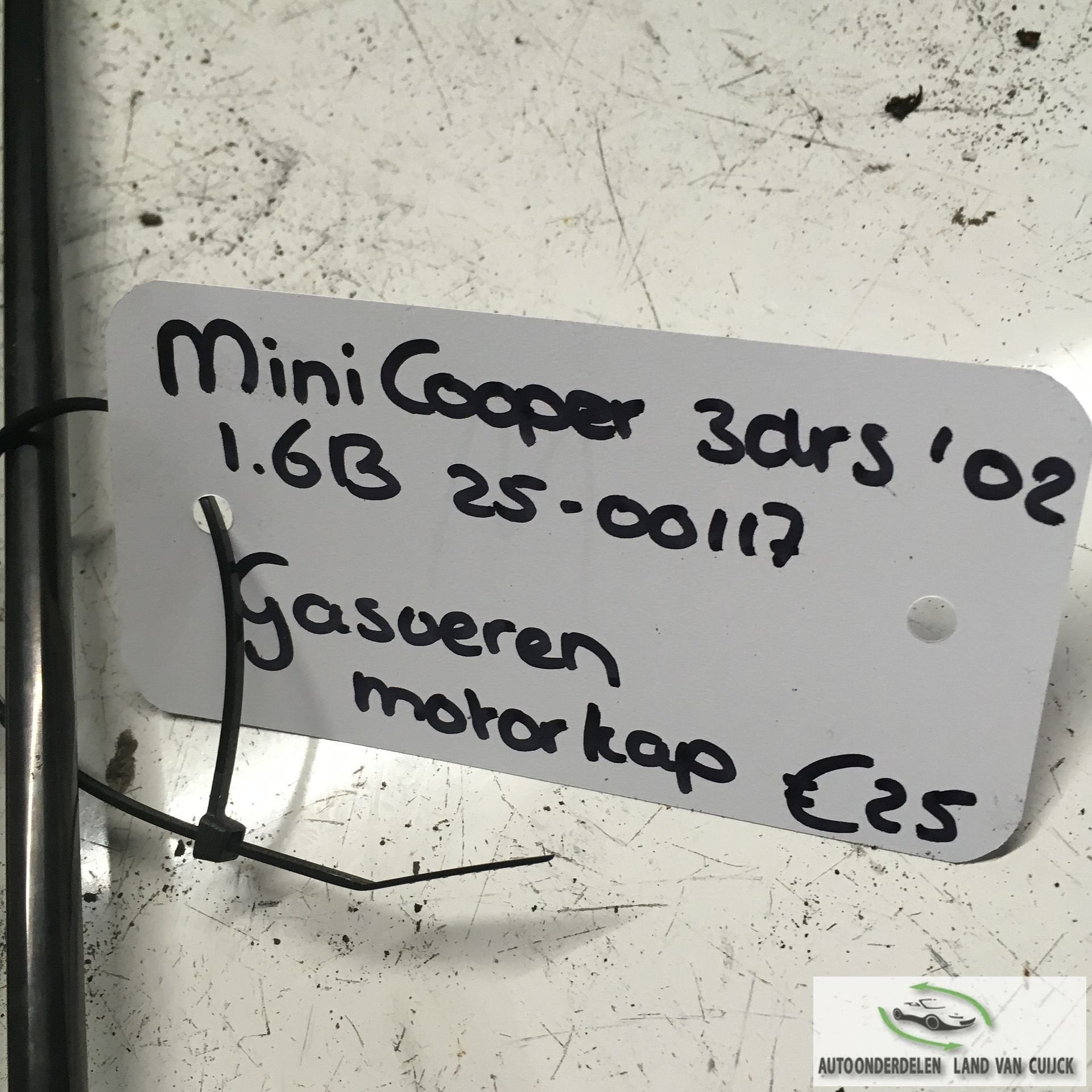 Mini Cooper 2003 1.6B 2500117  Gasveren set voor