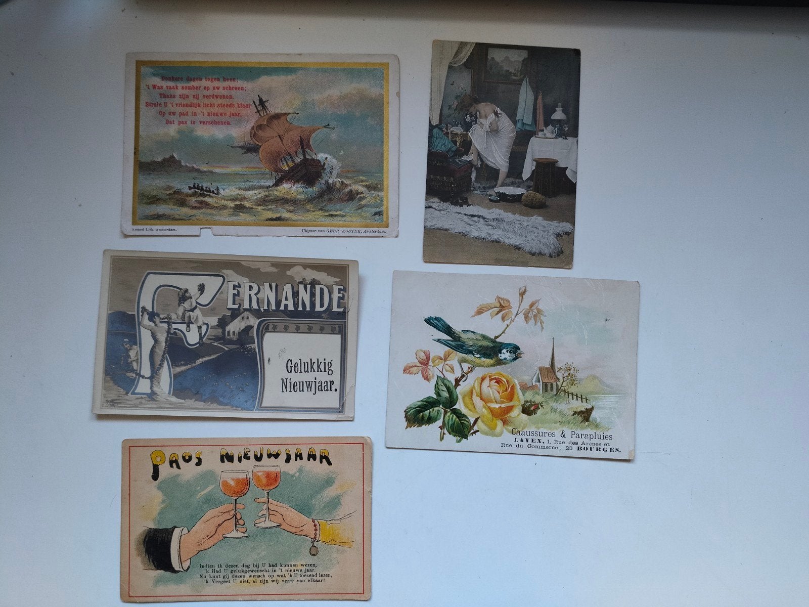 Verzameling Felicitatie briefkaarten Belgie, Verzamelen, Ansichtkaarten | België, Verzenden, Voor 1920, Gelopen, Brussel (Gewest)