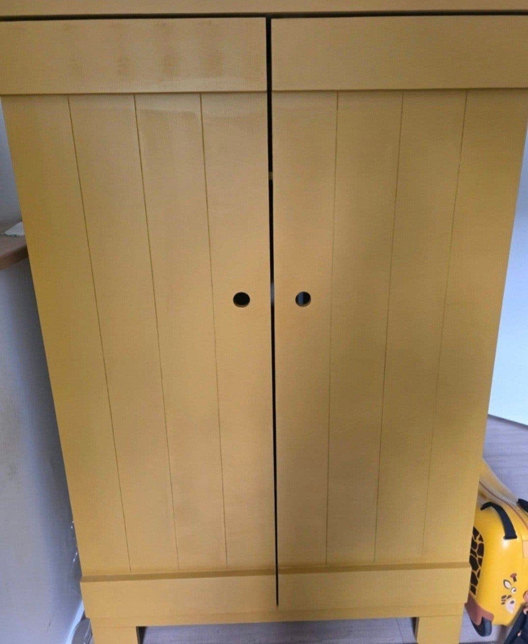 Halfhoge houten kinderkamer hang/legkast, Ophalen, Gebruikt, Kast, 50 tot 70 cm