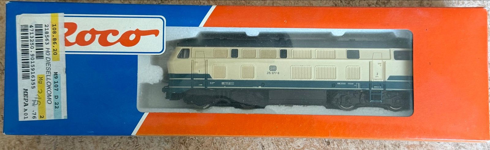 Roco DB 215 077-9 Diesellocomotief H0, Ophalen, Gebruikt, Roco, Gelijkstroom