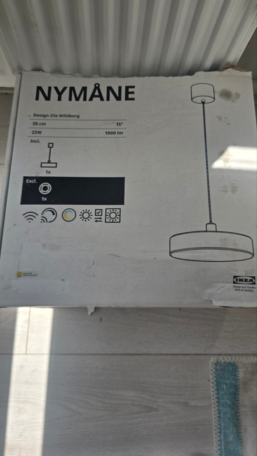IKEA NYMÅNE hanglamp wit - Nieuw in doos, Ophalen of Verzenden