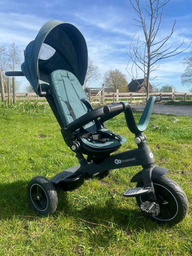 Kinderkraft Easytwist 5-in-1 Driewieler Groen, Ophalen of Verzenden, Gebruikt, Minder dan 16 inch