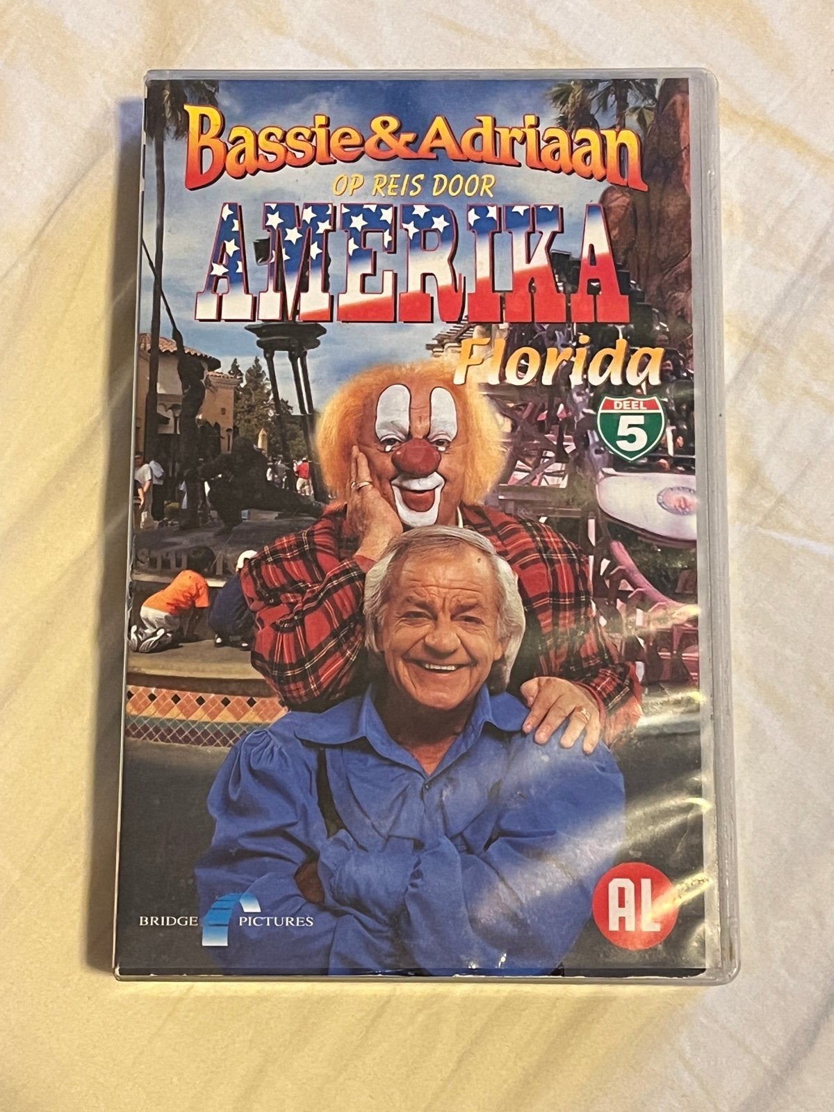 Bassie & Adriaan Op Reis Door Amerika Florida Deel 5 VHS, Gebruikt, Alle leeftijden, Tv-serie, Familie