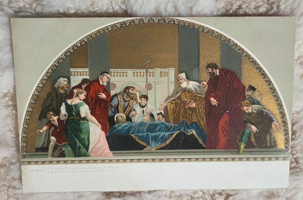 Mozaïek de dood van Sint-Marcus - Venetië, Verzenden, Ongelopen, Overige thema's
