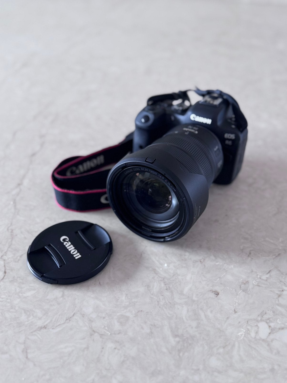Canon EOS R6 + Canon RF 24-70mm f/2.8L IS USM, Ophalen, Zo goed als nieuw