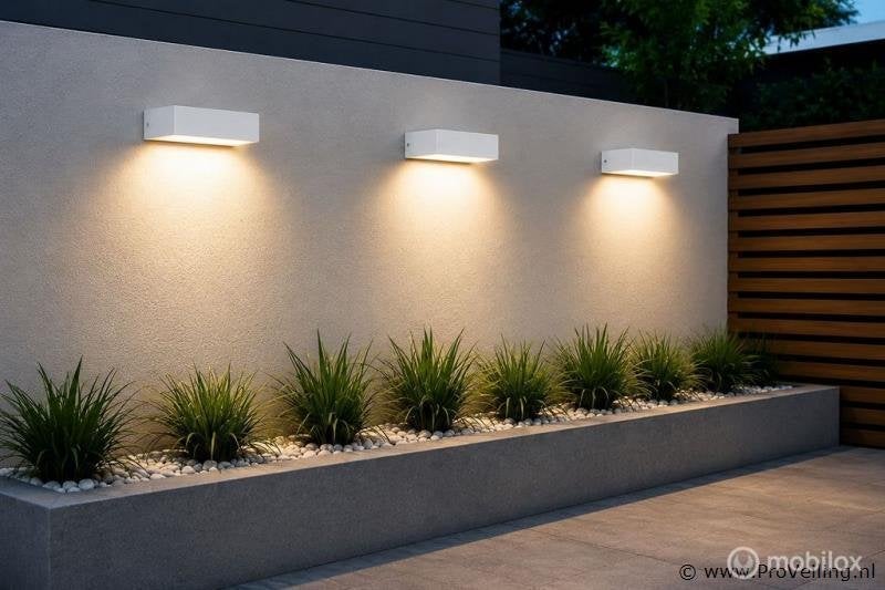 Online Veiling: 6 x LED Buiten Wandlamp – 9W – 4200K Neut..., Nieuw