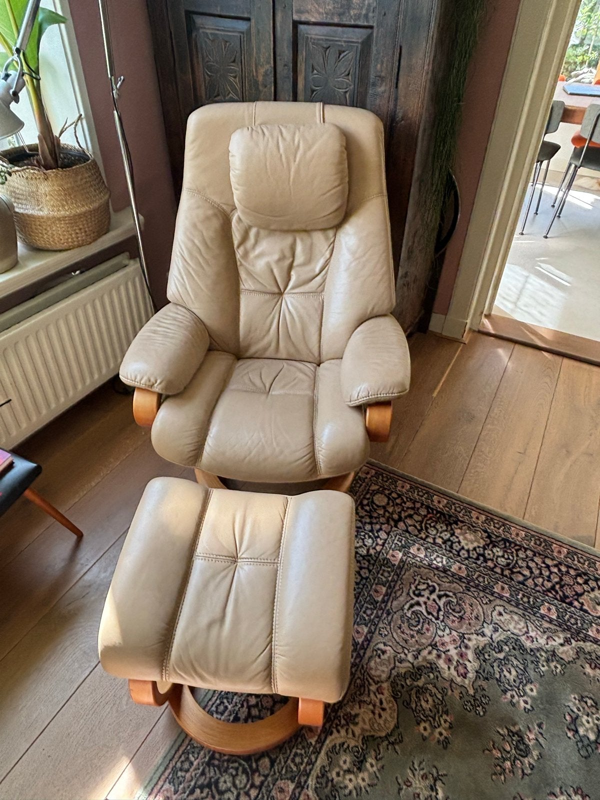 Himolla Leren relaxfauteuil uit 2008, Ophalen, Gebruikt, Leer, 75 tot 100 cm