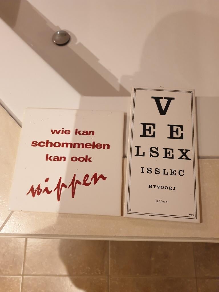 Diverse spreuktegels voor slechts €2,50 per stuk., Ophalen, Nieuw
