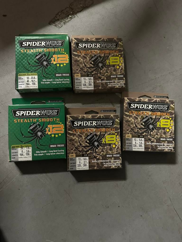 Spider wire gevlochten lijn, Ophalen of Verzenden, Zo goed als nieuw, Vislijn