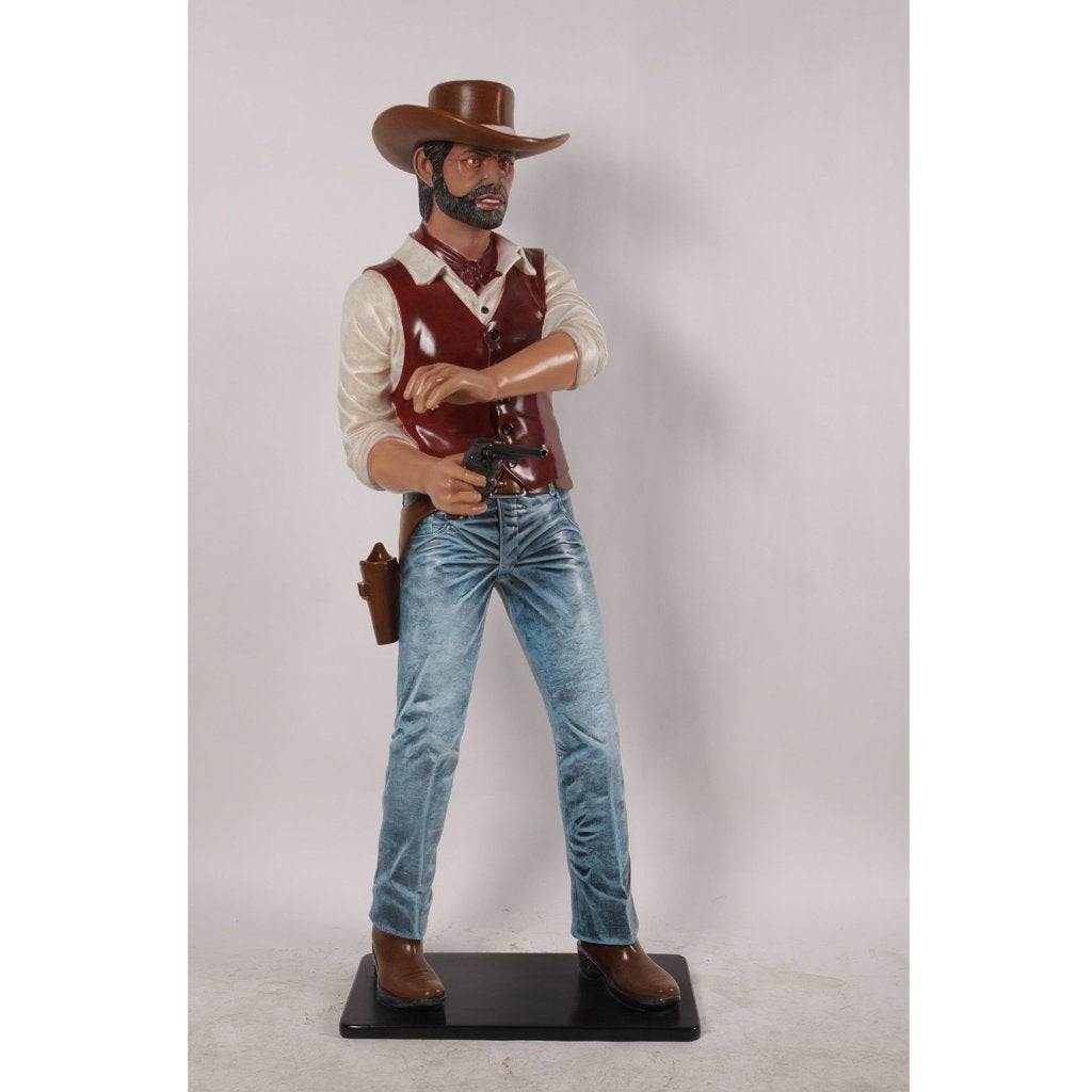 Cowboy Gunslinger beeld 6 ft. - 189 cm, Verzamelen, Ophalen, Nieuw