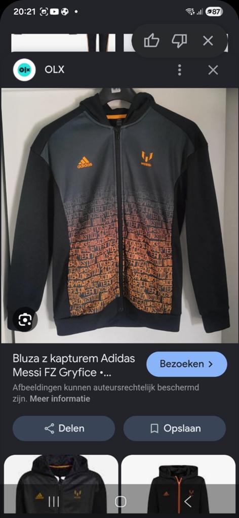 ADIDAS bluza vest, Kinderen en Baby's, Kinderkleding | Maat 176, Ophalen of Verzenden, Gebruikt, Trui of Vest