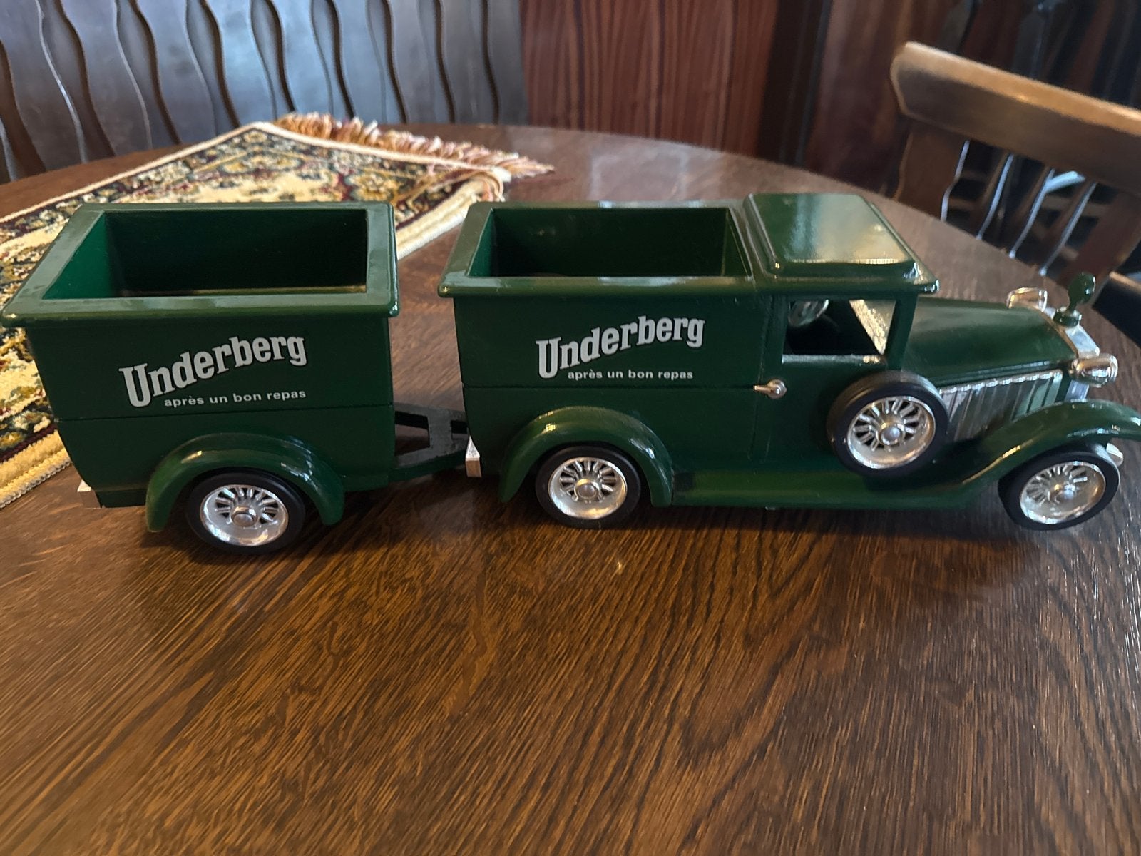 Underberg Modelauto met Aanhanger - Vintage Decoratie, Ophalen, Gebruikt, Auto's