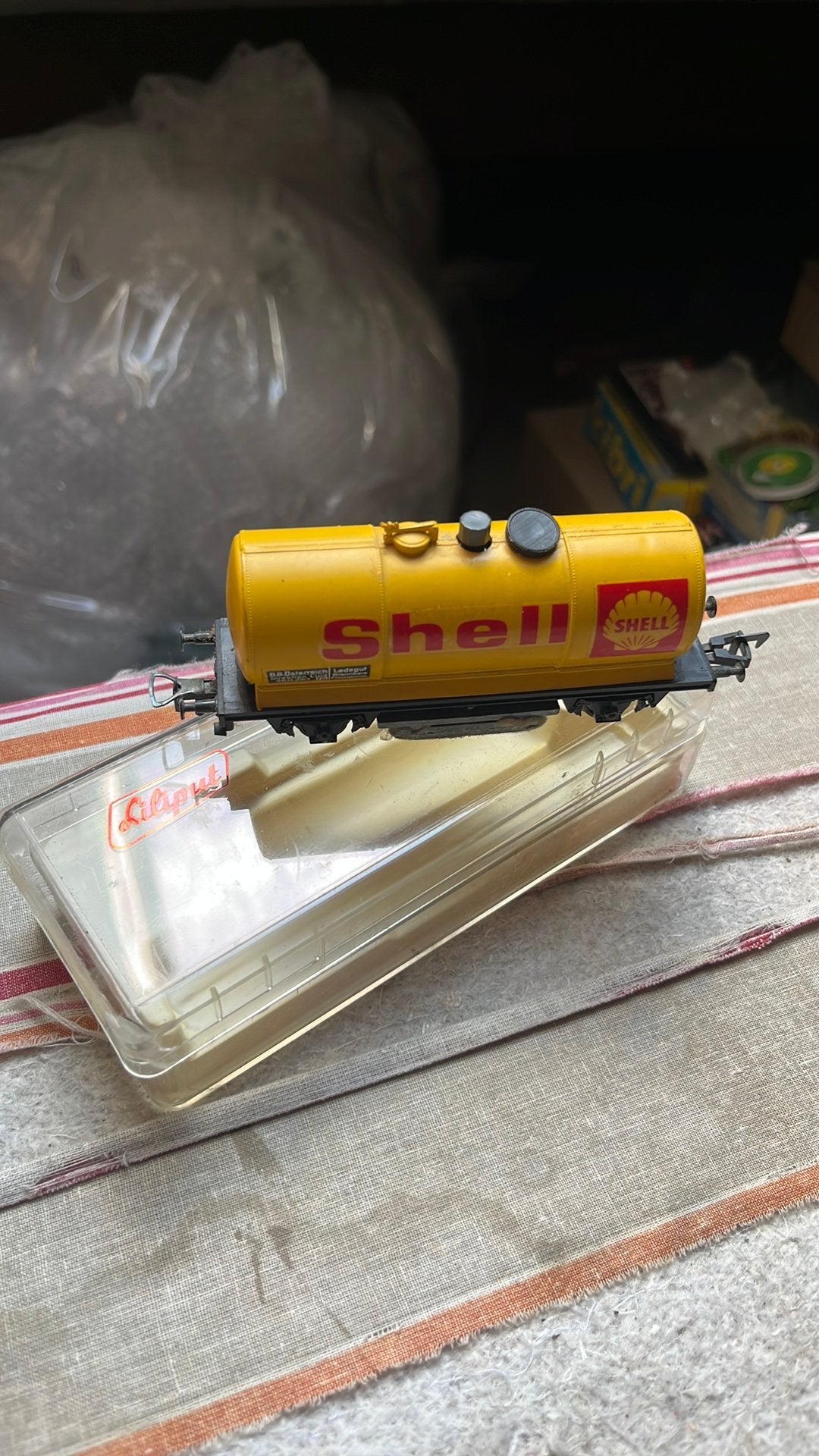 Te koop reinigingswagon van Liliput, Gelijkstroom, Wagon, Ophalen of Verzenden, Zo goed als nieuw