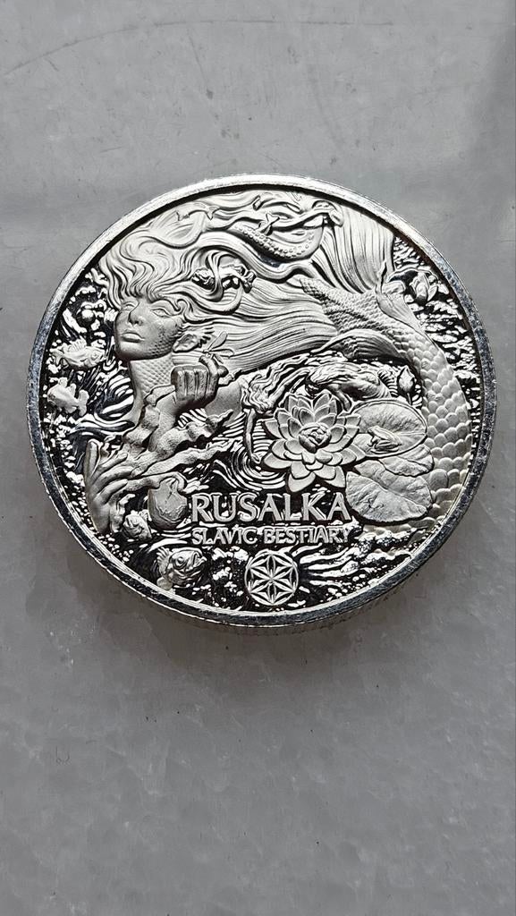 2 ounce 999 zilver  rusalka, Ophalen of Verzenden, Zilver