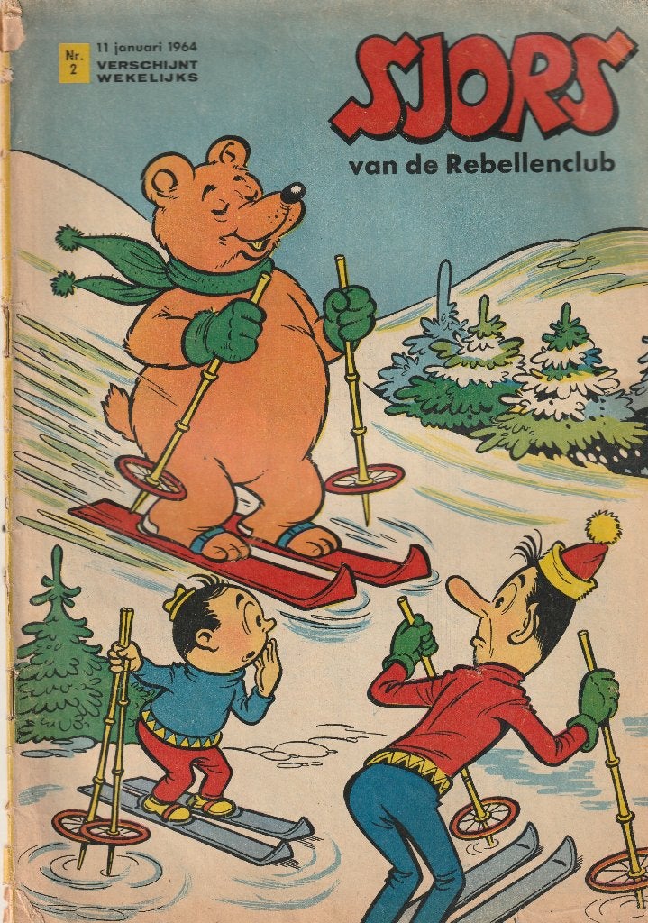 Sjors van de rebellenclub nr. 2 Januari 1964, Boeken, Stripboeken, Eén stripboek, Ophalen of Verzenden, Gelezen
