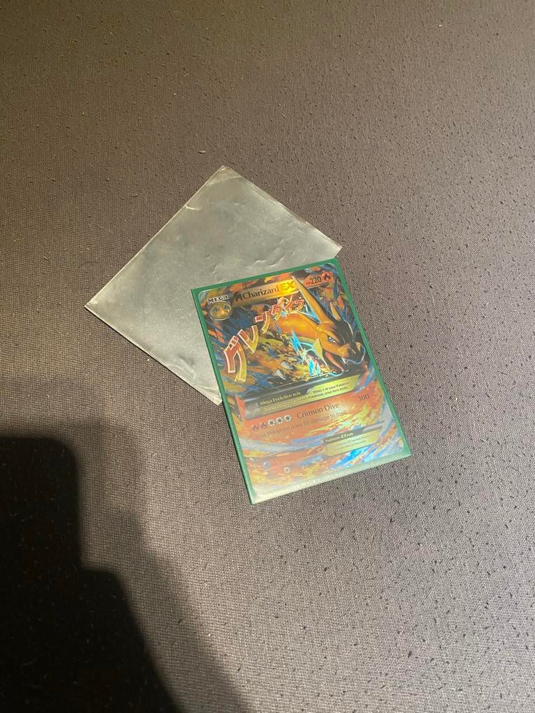 M Charizard EX Pokémon Kaart (2016) - Zeldzaam, Hobby en Vrije tijd, Verzamelkaartspellen | Pokémon, Gebruikt, Losse kaart, Foil