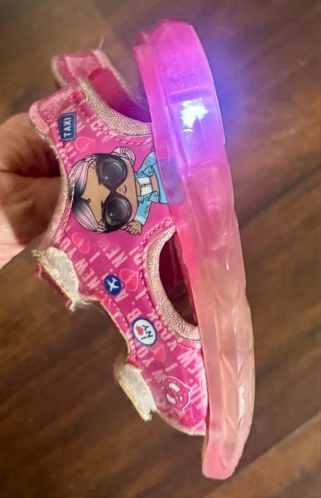 LOL Surprise sandalen met lichtjes, maat 25, Ophalen of Verzenden, Gebruikt, Meisje, Overige typen