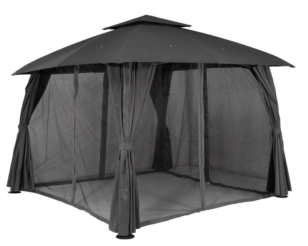 Gezocht: Vervangend dak/gordijnen JYSK HANS SANKT tent 3x3m, Tuin en Terras, Minder dan 4 meter, Zo goed als nieuw, Paviljoen
