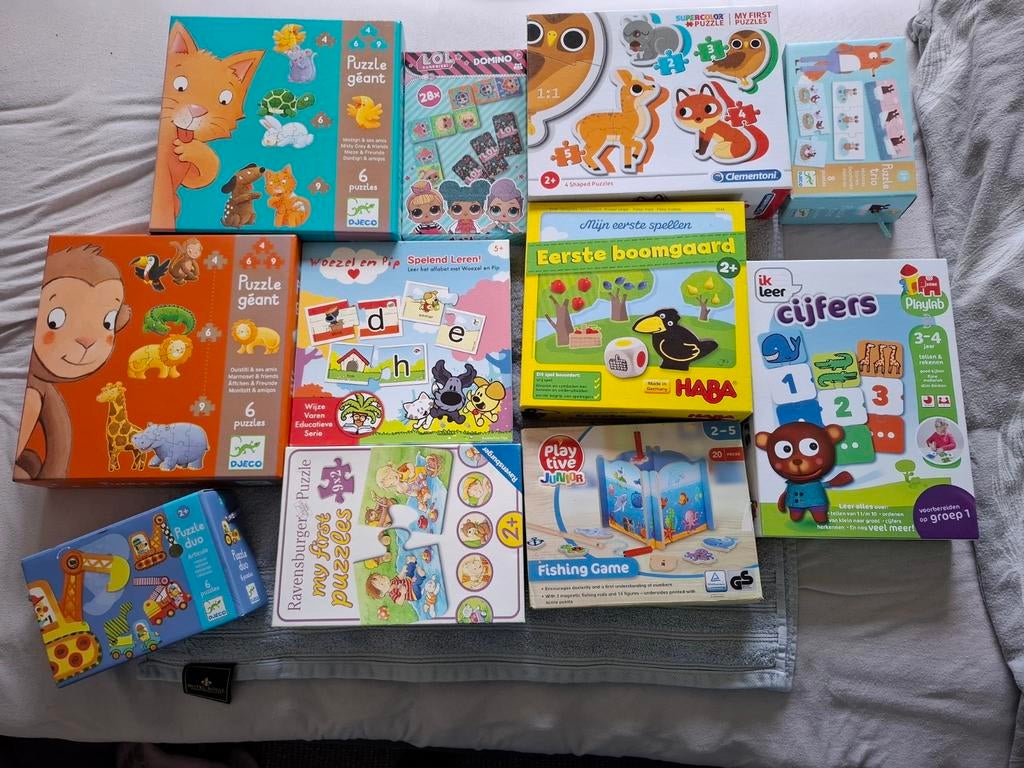 Spelletjes en puzzels 11x.....samen voor...., Kinderen en Baby's, Speelgoed | Educatief en Creatief, Ophalen of Verzenden