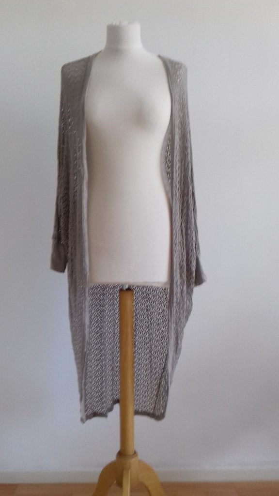 Luchtig lang vest, Kleding | Dames, Maat 38/40 (M), Beige, Ophalen of Verzenden, Onbekend