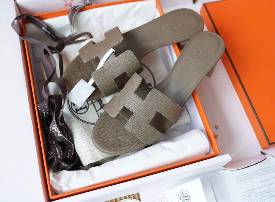 Hermes Oran Slippers Hak, Ophalen of Verzenden, Nieuw