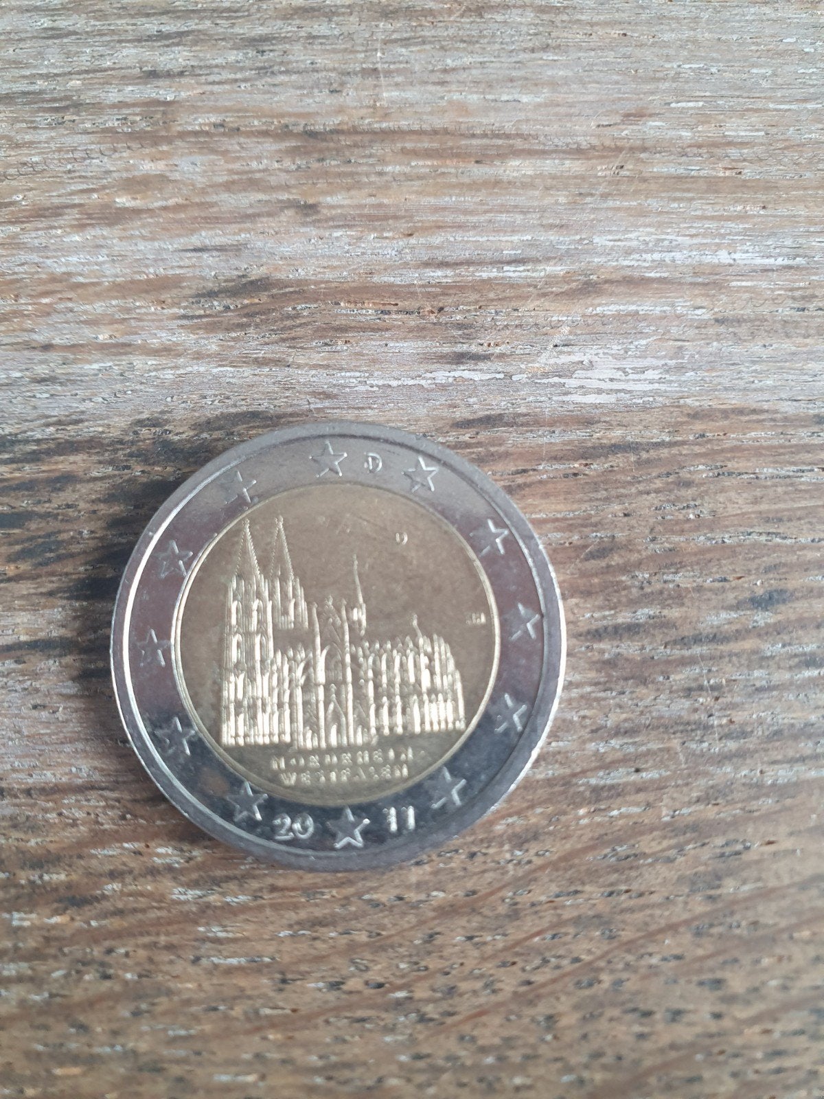 2 Euro Duitsland 2011 Noordrijn-Westfalen Keulse Dom, Postzegels en Munten, Ophalen of Verzenden, Duitsland, 2 euro, Losse munt