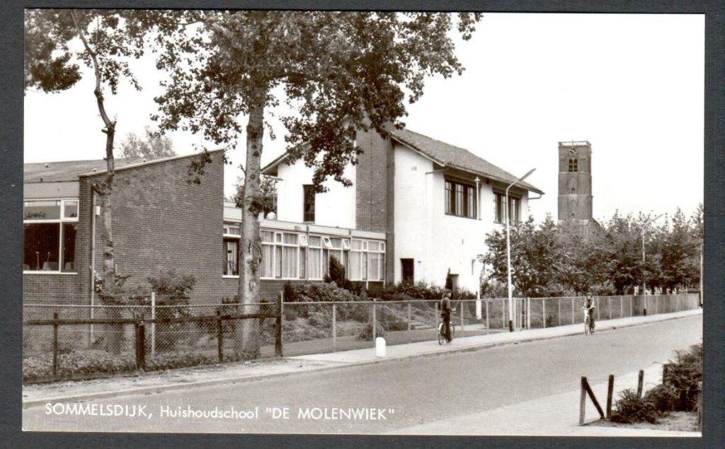 Oude Ansicht - SOMMELSDIJK - Huishoudschool DE MOLENWIEK  ZH, Ophalen of Verzenden, 1940 tot 1960, Ongelopen, Zuid-Holland