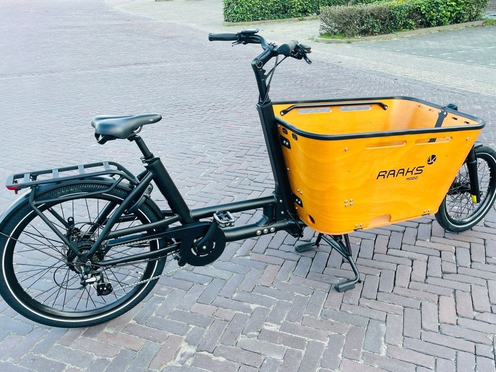 Raaks Modo Bakfiets elektrische tweewieler nw va 1499,-, 4 kinderen of meer, Niet ingevuld, Nieuw, Ophalen of Verzenden