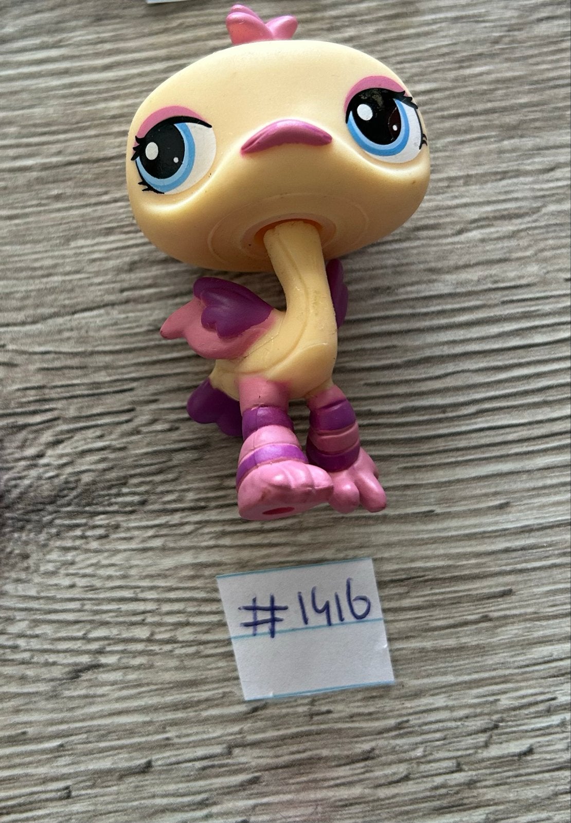 Littlest Pet Shop Struisvogel #1416, Ophalen of Verzenden, Gebruikt