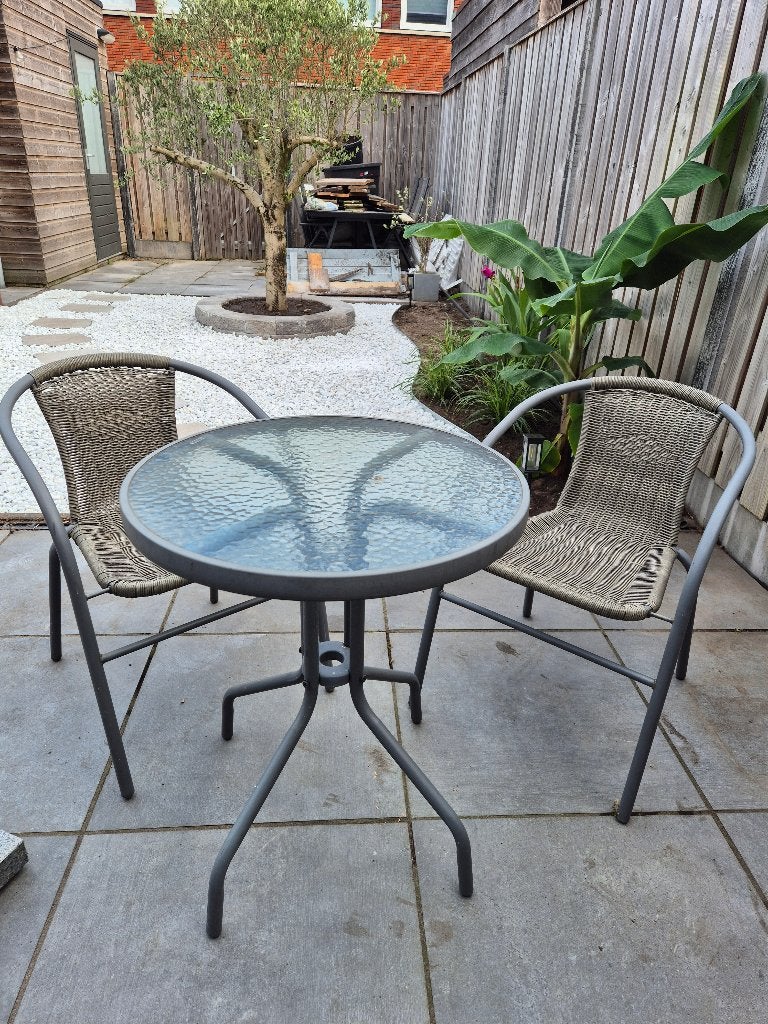 Tuinset, Overige materialen, Gebruikt, Bijzettafel, Tuinset