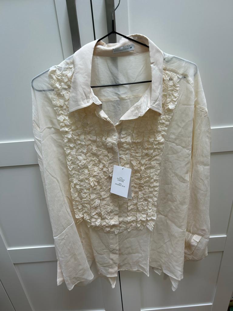 Stella McCartney blouse/overhemd maat XL nieuw, Kleding | Dames, Ophalen of Verzenden, Nieuw, Maat 46/48 (XL) of groter, Beige