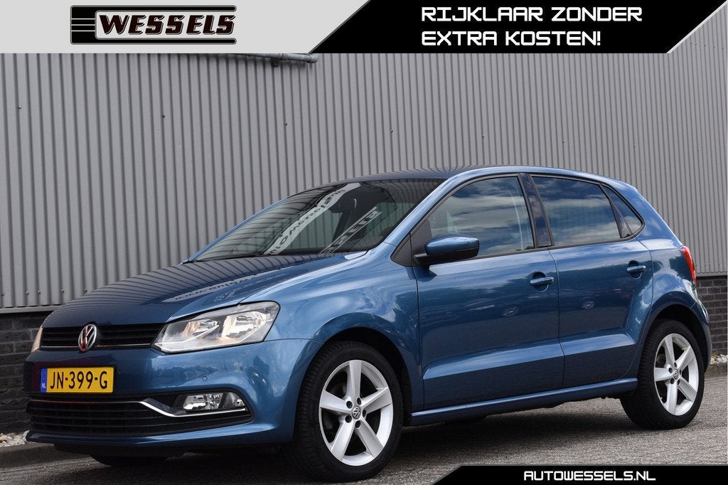 Volkswagen Polo 1.2 TSI Comfortline Trekhaak, Cruise, Carpla, Stof, Euro 6, 4 cilinders, Blauw