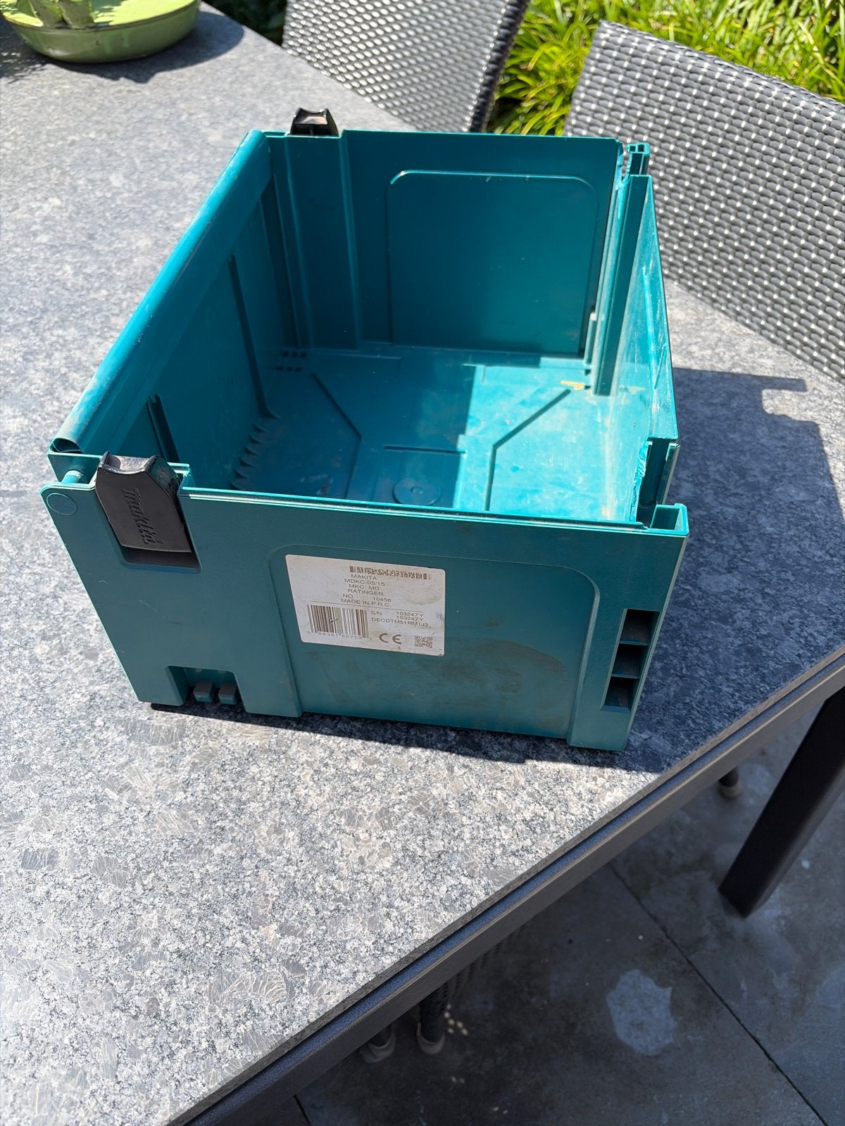 Makita M box zonder deksel - stevige opbergbak, Ophalen, Gebruikt, Minder dan 50 cm, Minder dan 40 cm