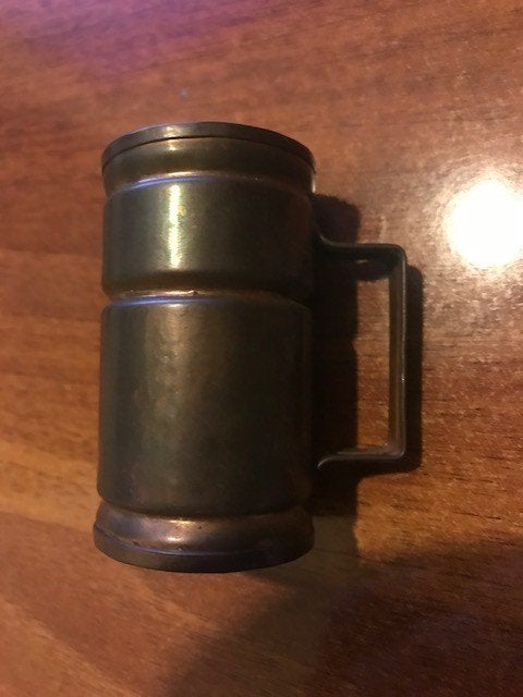 Koperen koffiemaatbekertje, Antiek en Kunst, Antiek | Koper en Brons, Ophalen of Verzenden, Koper