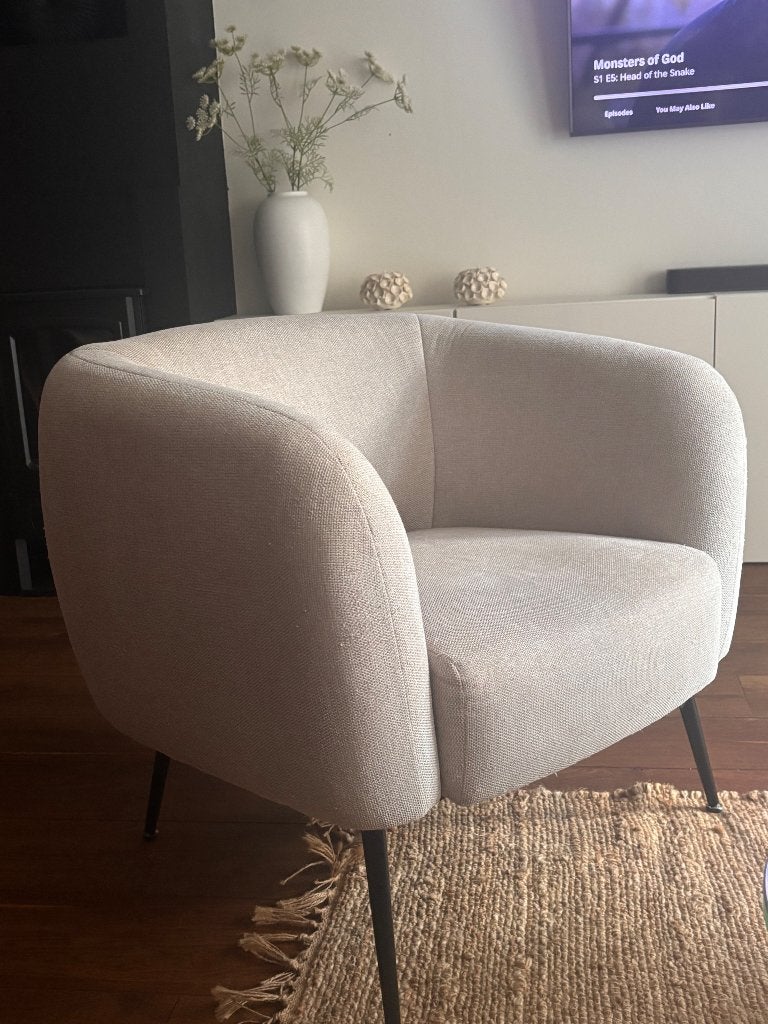 Fauteuil wit - Casa, Ophalen, Gebruikt, 75 tot 100 cm, 50 tot 75 cm