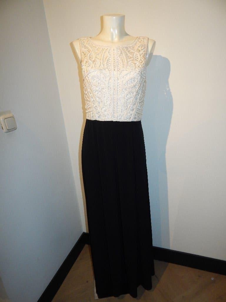 Phase Eight chique maxi dress lijfje gehaakt stretch rok 40, Maat 38/40 (M), Zo goed als nieuw, Phase Eight, Onder de knie