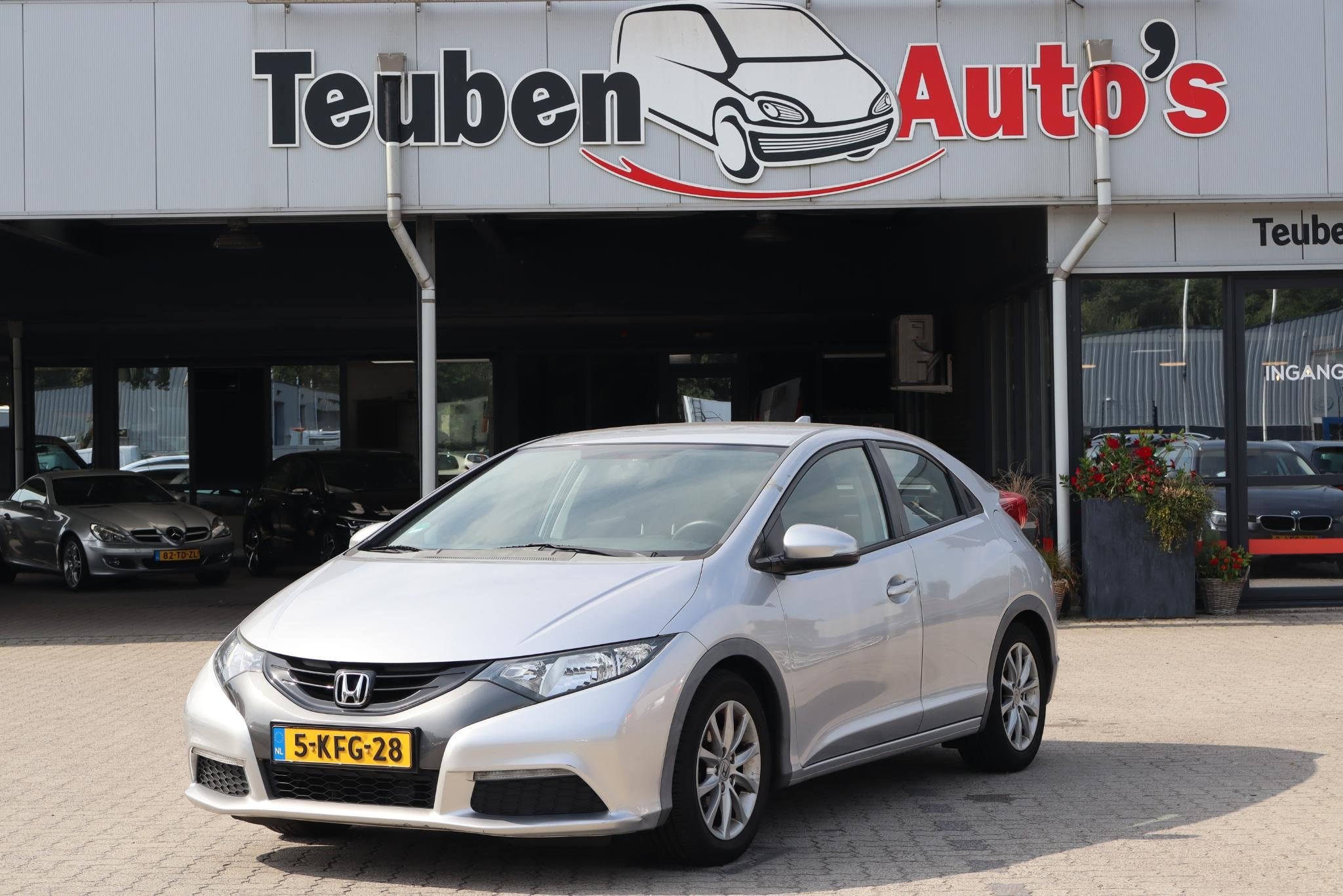 Honda Civic 1.4 Comfort Trekhaak, Elektrische ramen, Climate, Auto's, Voorwielaandrijving, Stof, Gebruikt, Euro 6