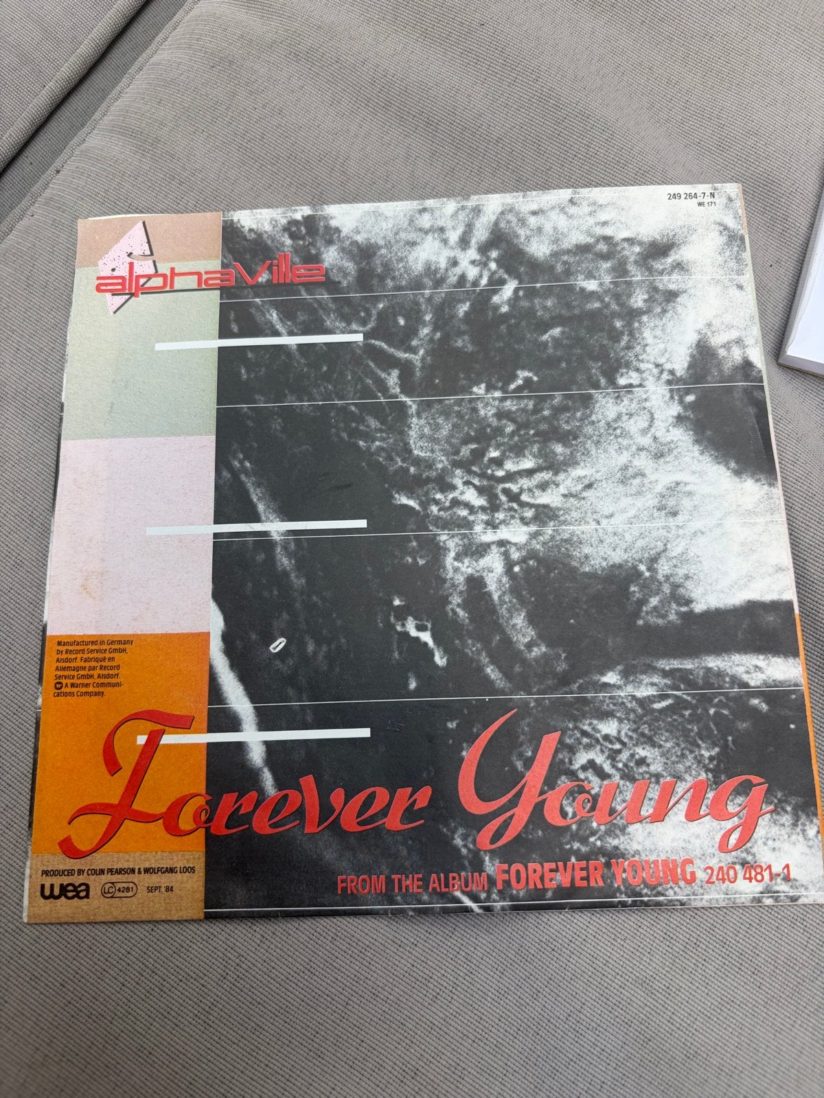 Alphaville - Forever Young 7 inch vinyl single (1984), Cd's en Dvd's, Vinyl | Pop, Gebruikt, Pop, 7 inch, Ophalen of Verzenden